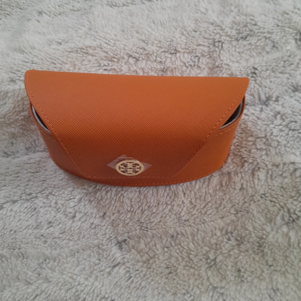Tory Burch Sunglasses Leather Case w/Magnetic Closure & Dust Bag Carrying Pouch - Picture 2 of 10